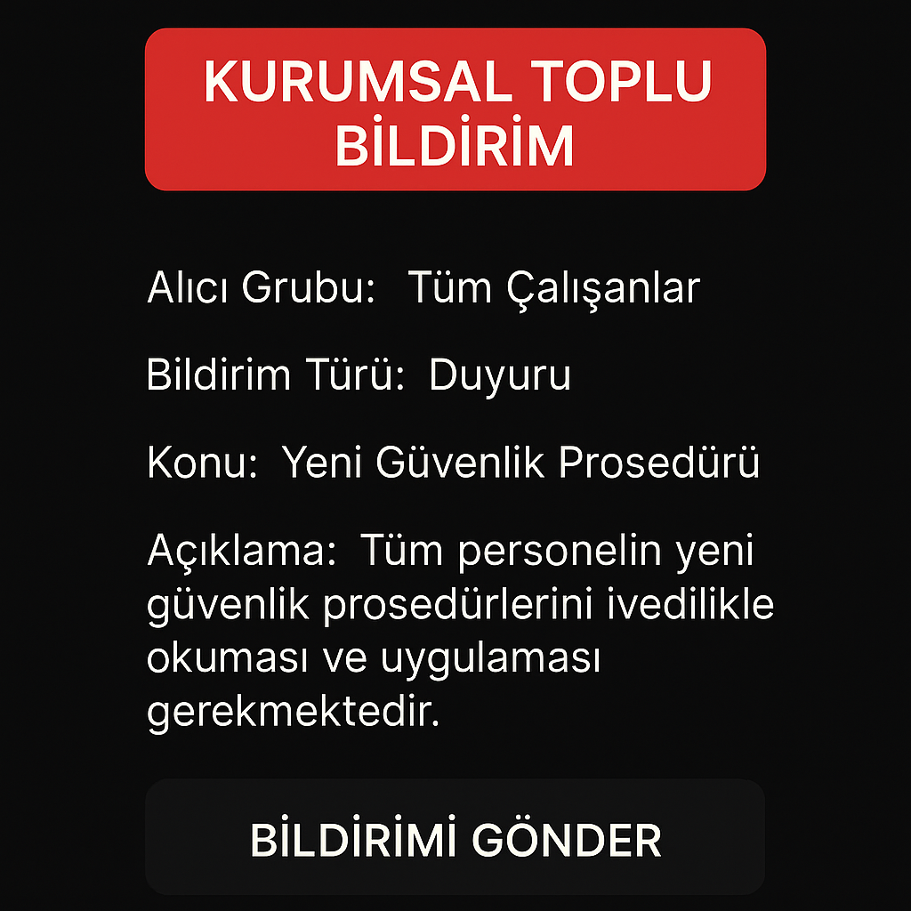 Kurumsal Bildirim